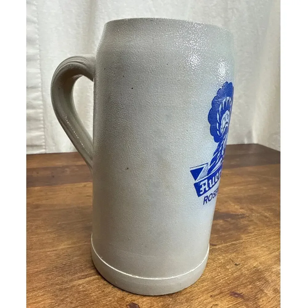 AuerBräu Brewery Rosenheim Germany Vintage Stoneware Beer Stein Man Cave Décor